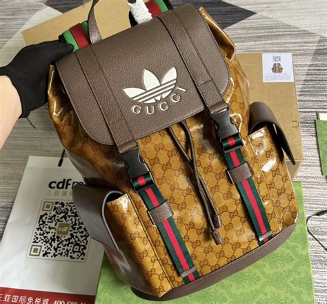 gucci adidas backpack|Gucci Adidas bag price.